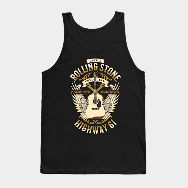 Like A Rolling Stone Tank Top by Three Meat Curry